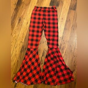 Plaid Flared women’s Bottoms NWOT